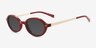 Merrick Red MetalSunglass Frames from EyeBuyDirect, Angle View