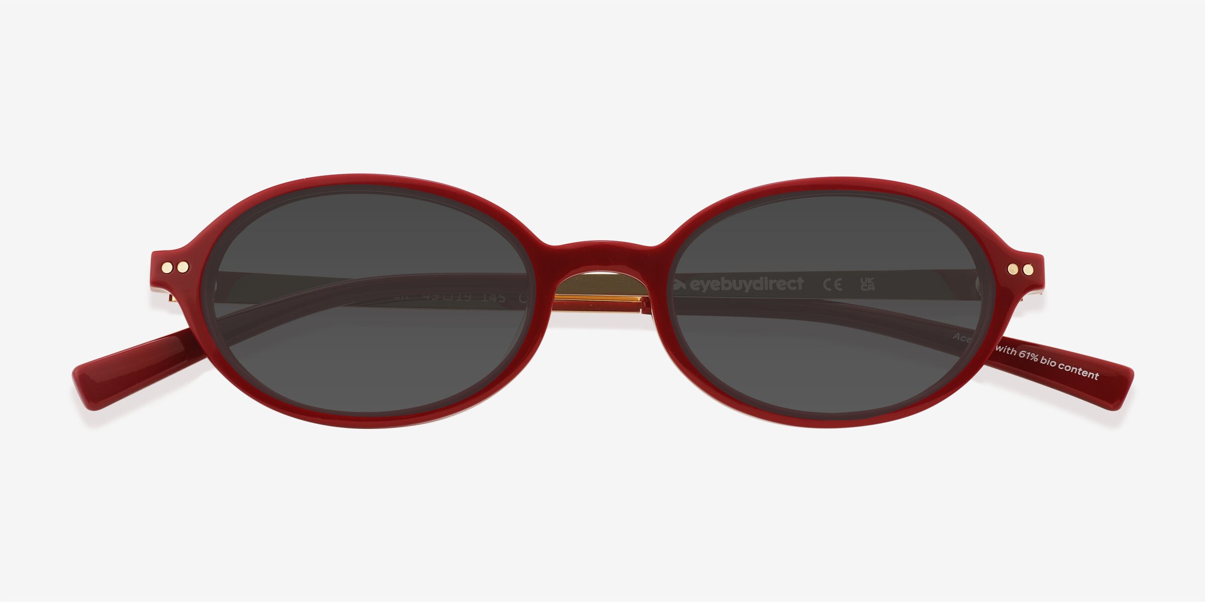 Merrick - Oval Black Frame Prescription Sunglasses  display picture 2