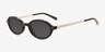 Merrick Black MetalSunglass Frames from EyeBuyDirect, Angle View