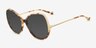 Lockwood Tortoise White AcetateSunglass Frames from EyeBuyDirect, Angle View