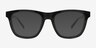 Radcliffe Black Eco-friendlySunglass Frames from EyeBuyDirect, Front View