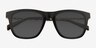 Radcliffe Black Eco-friendlySunglass Frames from EyeBuyDirect, Closed View