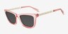 Carleton Purple MetalSunglass Frames from EyeBuyDirect, Angle View