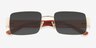 Holt Gold Eco-friendlySunglass Frames from EyeBuyDirect, Closed View