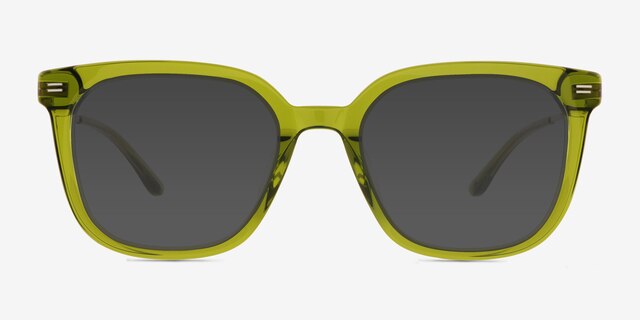 Visia Green MetalSunglass Frames from EyeBuyDirect, Front View