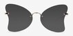Gossamer Gold MetalSunglass Frames from EyeBuyDirect, Front View