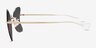 Gossamer Gold MetalSunglass Frames from EyeBuyDirect, Side View