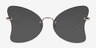 Gossamer Silver MetalSunglass Frames from EyeBuyDirect, Front View