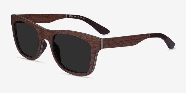 Bosk Wood Wood-textureSunglass Frames from EyeBuyDirect, Angle View