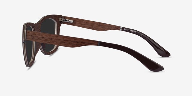 Bosk Wood Wood-textureSunglass Frames from EyeBuyDirect, Side View