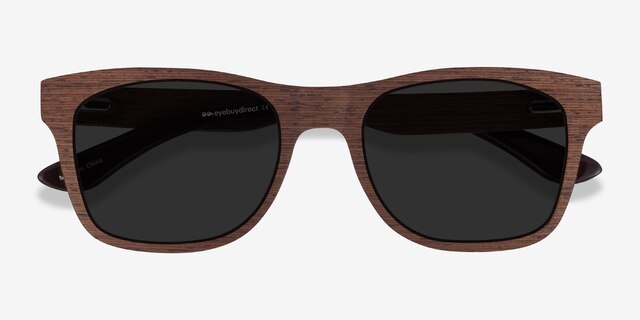 Bosk Wood Wood-textureSunglass Frames from EyeBuyDirect, Closed View