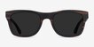 Bosk Striped Wood Mixed WoodSunglass Frames from EyeBuyDirect, Front View