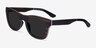 Bosk Striped Wood Eco-friendlySunglass Frames from EyeBuyDirect, Angle View