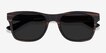 Bosk Striped Wood Mixed WoodSunglass Frames from EyeBuyDirect, Closed View