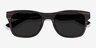 Bosk Striped Wood Eco-friendlySunglass Frames from EyeBuyDirect, Closed View