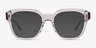 Teak Gray AcetateSunglass Frames from EyeBuyDirect, Front View