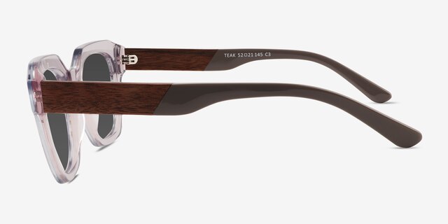 Teak Gray AcetateSunglass Frames from EyeBuyDirect, Side View