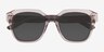 Teak Gray AcetateSunglass Frames from EyeBuyDirect, Closed View