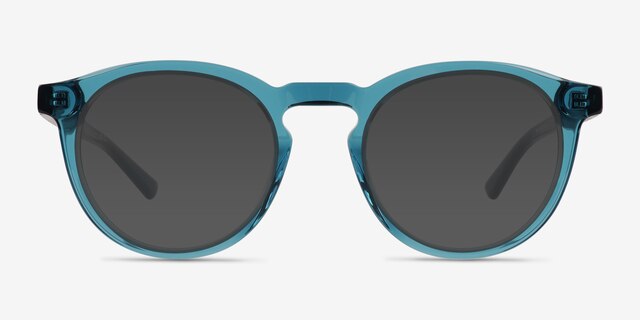 Blackwood Blue AcetateSunglass Frames from EyeBuyDirect, Front View