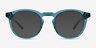 Blackwood Blue AcetateSunglass Frames from EyeBuyDirect, Front View