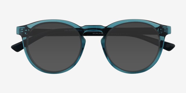 Blackwood Blue AcetateSunglass Frames from EyeBuyDirect, Closed View