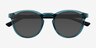 Blackwood Blue AcetateSunglass Frames from EyeBuyDirect, Closed View