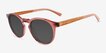 Blackwood Clear Pink AcetateSunglass Frames from EyeBuyDirect, Angle View