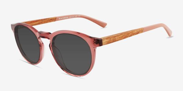 Clear Pink Blackwood -  Acetate Sunglasses