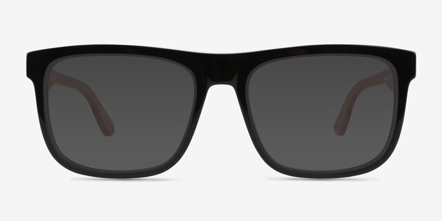 Habitat Black AcetateSunglass Frames from EyeBuyDirect, Front View