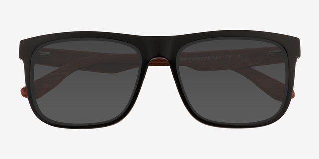 Habitat Black AcetateSunglass Frames from EyeBuyDirect, Closed View