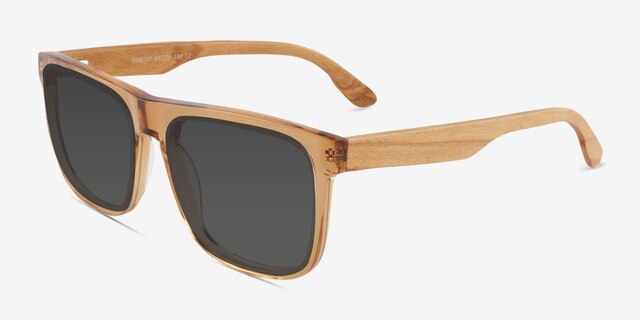 Habitat Brown AcetateSunglass Frames from EyeBuyDirect, Angle View