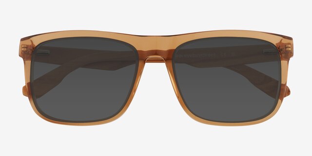 Habitat Brown AcetateSunglass Frames from EyeBuyDirect, Closed View