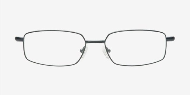 Conthey Noir TitaniumMontures de lunettes de vue d'EyeBuyDirect, Vue de Face