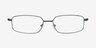 Conthey Noir TitaniumMontures de lunettes de vue d'EyeBuyDirect, Vue de Face