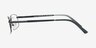 Conthey Noir TitaniumMontures de lunettes de vue d'EyeBuyDirect, Vue de Côté