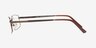 Conthey Brown TitaniumEyeglass Frames from EyeBuyDirect, Side View