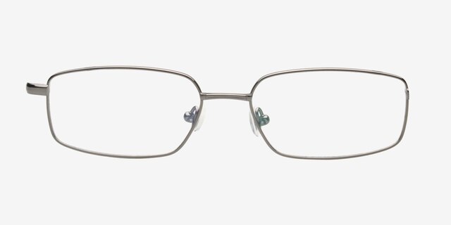 Conthey Gunmetal TitaniumEyeglass Frames from EyeBuyDirect, Front View