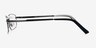 Conthey Gunmetal TitaniumEyeglass Frames from EyeBuyDirect, Side View