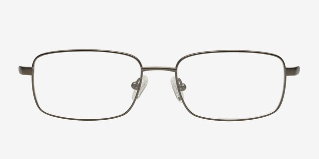 Rostov Gunmetal TitaniumEyeglass Frames from EyeBuyDirect, Front View