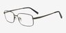 Rostov Gunmetal TitaniumEyeglass Frames from EyeBuyDirect, Angle View