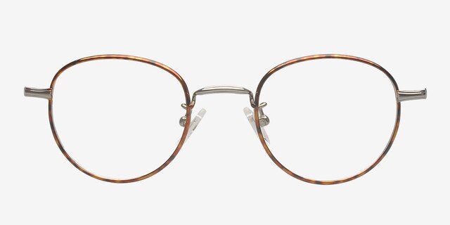 Naro Gunmetal TitaniumEyeglass Frames from EyeBuyDirect, Front View