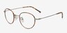 Naro Gunmetal TitaniumEyeglass Frames from EyeBuyDirect, Angle View