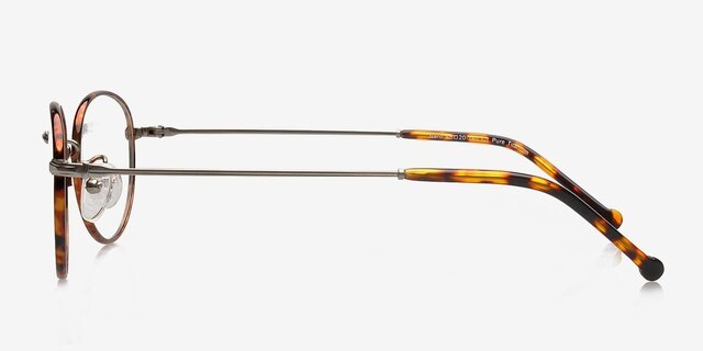 Naro Gunmetal TitaniumEyeglass Frames from EyeBuyDirect, Side View