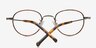 Naro Gunmetal TitaniumEyeglass Frames from EyeBuyDirect, Closed View