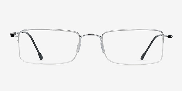 Ari Silver Titanium Eyeglass Frames