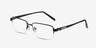 Aron Black TitaniumEyeglass Frames from EyeBuyDirect, Angle View