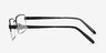 Aron Black TitaniumEyeglass Frames from EyeBuyDirect, Side View