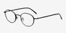 Jazzy Black MetalEyeglass Frames from EyeBuyDirect, Angle View