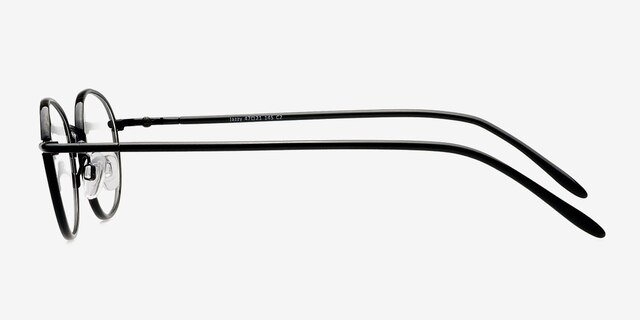 Jazzy Black MetalEyeglass Frames from EyeBuyDirect, Side View