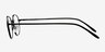 Jazzy Black MetalEyeglass Frames from EyeBuyDirect, Side View